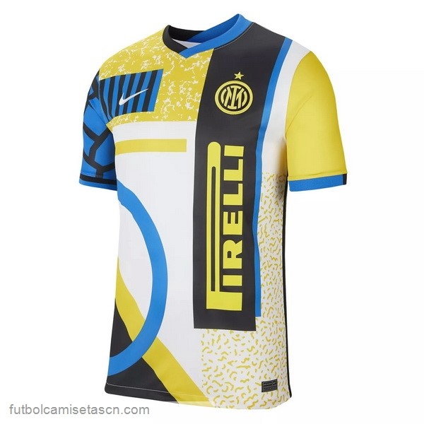 Tailandia Camiseta Inter De Milán 4ª 2020/21 Amarillo